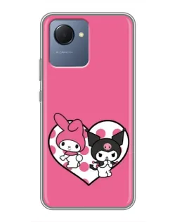 Чехол для Realme NARZO 50i Prime с картинкой «Kuromi и My Melody» Чехол для Realme NARZO 50i Prime с картинкой «Kuromi и My Melody»