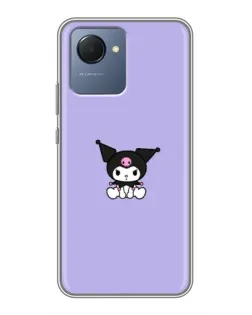 Чехол для Realme NARZO 50i Prime с картинкой «Kuromi — фиолетовый минимализм» Чехол для Realme NARZO 50i Prime с картинкой «Kuromi — фиолетовый минимализм»
