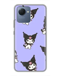 Чехол для Realme NARZO 50i Prime с картинкой «Паттерн с Kuromi» Чехол для Realme NARZO 50i Prime с картинкой «Паттерн с Kuromi»