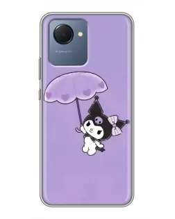 Чехол для Realme NARZO 50i Prime с картинкой «Kuromi с зонтиком» Чехол для Realme NARZO 50i Prime с картинкой «Kuromi с зонтиком»
