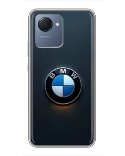 Чехол для Realme NARZO 50i Prime с картинкой «Логотип BMW — минимализм»