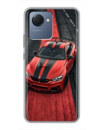 Чехол для Realme NARZO 50i Prime с картинкой «BMW на красной дорожке» Чехол для Realme NARZO 50i Prime с картинкой «BMW на красной дорожке»