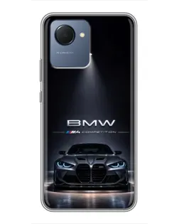 Чохол для Realme NARZO 50i Prime з картинкою «BMW крізь нічне місто»