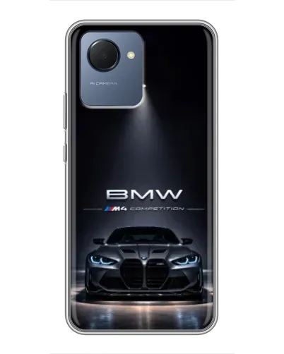 Чохол для Realme NARZO 50i Prime з картинкою «BMW крізь нічне місто» Чохол для Realme NARZO 50i Prime з картинкою «BMW крізь нічне місто»