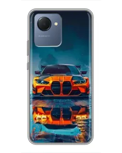 Чохол для Realme NARZO 50i Prime з картинкою «BMW — золота емблема»