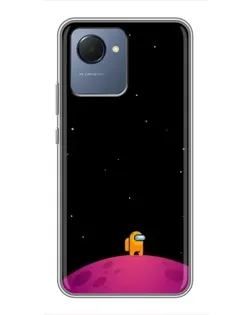 Чехол для Realme NARZO 50i Prime с картинкой «Одинокий герой на планете»