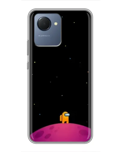 Чехол для Realme NARZO 50i Prime с картинкой «Одинокий герой на планете» Чехол для Realme NARZO 50i Prime с картинкой «Одинокий герой на планете»