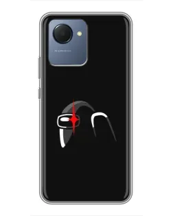 Чехол для Realme NARZO 50i Prime с картинкой «Among Us шлем»