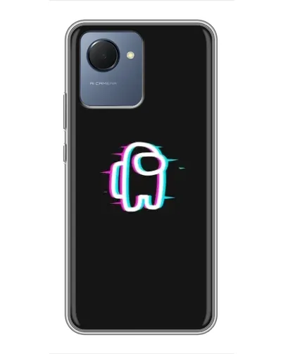 Чехол для Realme NARZO 50i Prime с картинкой «Among Us неон» Чехол для Realme NARZO 50i Prime с картинкой «Among Us неон»