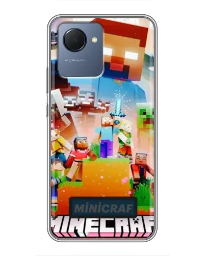 Чехол для Realme NARZO 50i Prime с картинкой «Minecraft герои игры» Чехол для Realme NARZO 50i Prime с картинкой «Minecraft герои игры»