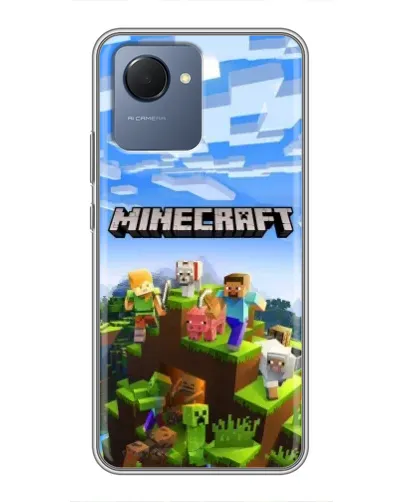 Чехол для Realme NARZO 50i Prime с картинкой «Minecraft классический мир» Чехол для Realme NARZO 50i Prime с картинкой «Minecraft классический мир»