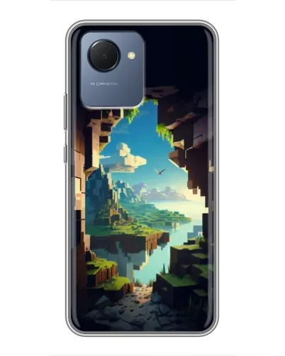Чехол для Realme NARZO 50i Prime с картинкой «Вид из пещеры» Чехол для Realme NARZO 50i Prime с картинкой «Вид из пещеры»