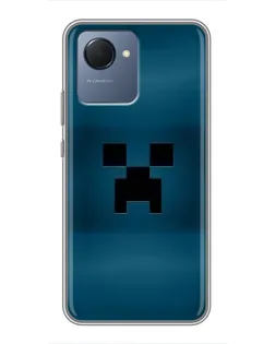 Чехол для Realme NARZO 50i Prime с картинкой «Крипер текстура»