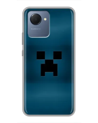 Чехол для Realme NARZO 50i Prime с картинкой «Крипер текстура» Чехол для Realme NARZO 50i Prime с картинкой «Крипер текстура»