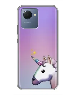 Чехол для Realme NARZO 50i Prime с картинкой «Единорог градиент»