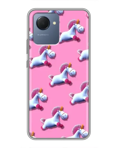 Чехол для Realme NARZO 50i Prime с картинкой «Единороги на розовом» Чехол для Realme NARZO 50i Prime с картинкой «Единороги на розовом»