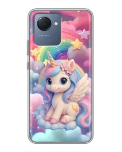 Чехол для Realme NARZO 50i Prime с картинкой «Маленький единорог»