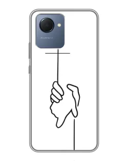 Чехол для Realme NARZO 50i Prime с картинкой «Рука держит» Чехол для Realme NARZO 50i Prime с картинкой «Рука держит»