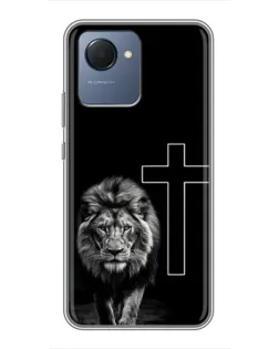 Чехол для Realme NARZO 50i Prime с картинкой «Лев и Крест» Чехол для Realme NARZO 50i Prime с картинкой «Лев и Крест»