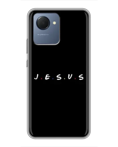 Чехол для Realme NARZO 50i Prime с картинкой «Точки веры J.E.S.U.S.» Чехол для Realme NARZO 50i Prime с картинкой «Точки веры J.E.S.U.S.»