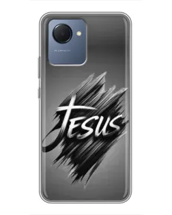 Чехол для Realme NARZO 50i Prime с картинкой «Надпись Jesus Graffiti»