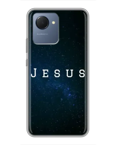 Чехол для Realme NARZO 50i Prime с картинкой «Звездное небо Jesus» Чехол для Realme NARZO 50i Prime с картинкой «Звездное небо Jesus»
