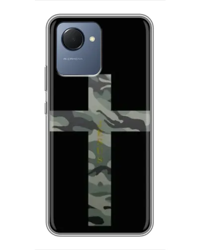 Чехол для Realme NARZO 50i Prime с картинкой «Милитари Крест» Чехол для Realme NARZO 50i Prime с картинкой «Милитари Крест»