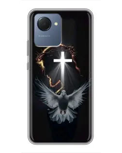 Чехол для Realme NARZO 50i Prime с картинкой «Голубь и Свет»