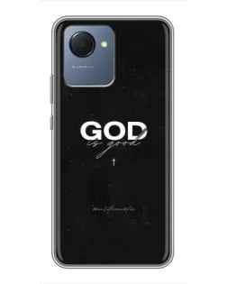 Чехол для Realme NARZO 50i Prime с картинкой «GOD — Бог над всем»