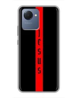 Чехол для Realme NARZO 50i Prime с картинкой «Красная линия веры»