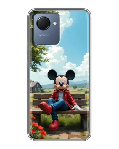Чехол для Realme NARZO 50i Prime с картинкой «Микки на скамейке» Чехол для Realme NARZO 50i Prime с картинкой «Микки на скамейке»