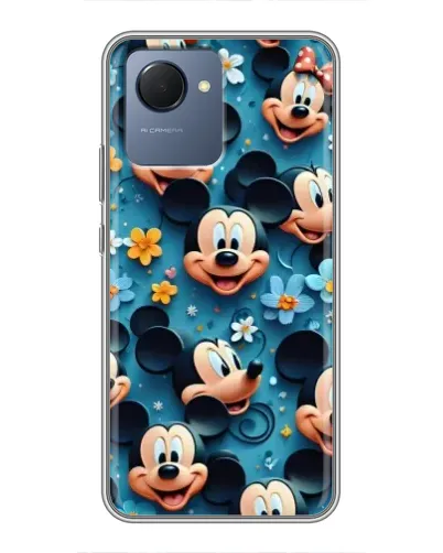 Чехол для Realme NARZO 50i Prime с картинкой «Паттерн Микки и Минни» Чехол для Realme NARZO 50i Prime с картинкой «Паттерн Микки и Минни»