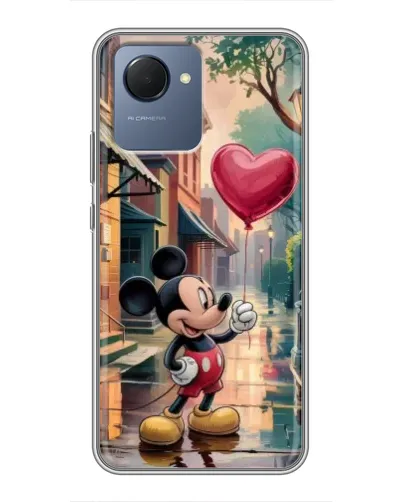 Чехол для Realme NARZO 50i Prime с картинкой «Микки и шарик-сердце» Чехол для Realme NARZO 50i Prime с картинкой «Микки и шарик-сердце»