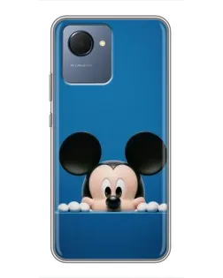 Чехол для Realme NARZO 50i Prime с картинкой «Микки выглядывает»