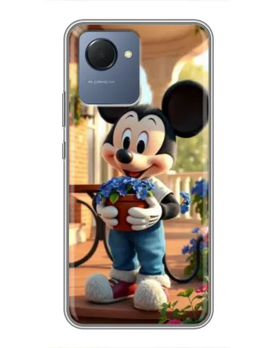 Чехол для Realme NARZO 50i Prime с картинкой «Микки садовод» Чехол для Realme NARZO 50i Prime с картинкой «Микки садовод»