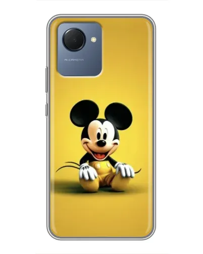 Чехол для Realme NARZO 50i Prime с картинкой «Микки на желтом» Чехол для Realme NARZO 50i Prime с картинкой «Микки на желтом»