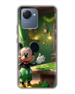 Чехол для Realme NARZO 50i Prime с картинкой «Микки в мастерской»