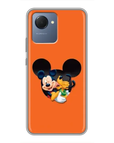 Чехол для Realme NARZO 50i Prime с картинкой «Сердце Микки Минни» Чехол для Realme NARZO 50i Prime с картинкой «Сердце Микки Минни»
