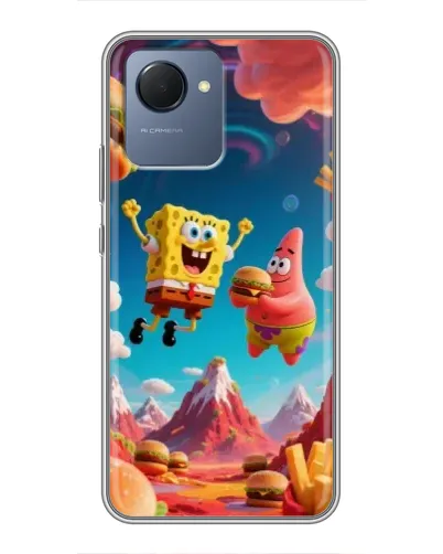 Чехол для Realme NARZO 50i Prime с картинкой «Космический фастфуд» Чехол для Realme NARZO 50i Prime с картинкой «Космический фастфуд»