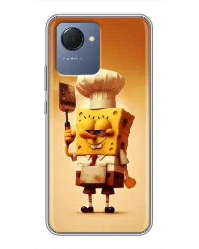 Чехол для Realme NARZO 50i Prime с картинкой «Губка Боб повар» Чехол для Realme NARZO 50i Prime с картинкой «Губка Боб повар»