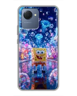 Чехол для Realme NARZO 50i Prime с картинкой «Неоновый океан»