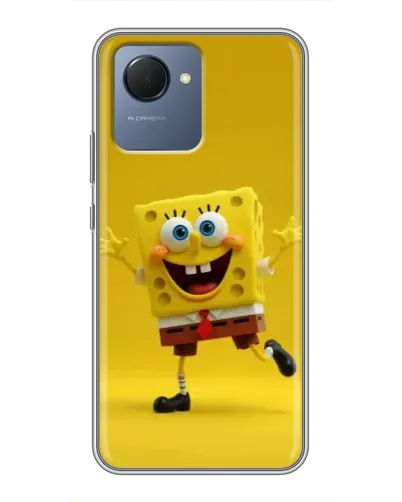 Чехол для Realme NARZO 50i Prime с картинкой «Позитивный Губка Боб» Чехол для Realme NARZO 50i Prime с картинкой «Позитивный Губка Боб»