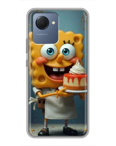Чехол для Realme NARZO 50i Prime с картинкой «Повар Спанч Боб» Чехол для Realme NARZO 50i Prime с картинкой «Повар Спанч Боб»
