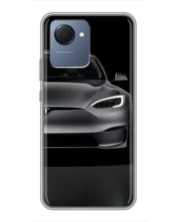 Чехол для Realme NARZO 50i Prime с картинкой «Tesla Model S Look»