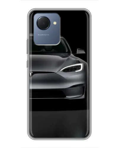 Чехол для Realme NARZO 50i Prime с картинкой «Tesla Model S Look» Чехол для Realme NARZO 50i Prime с картинкой «Tesla Model S Look»