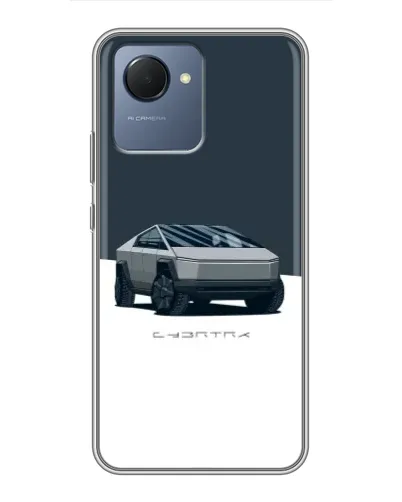 Чехол для Realme NARZO 50i Prime с картинкой «Серебристый Cybertruck Tesla» Чехол для Realme NARZO 50i Prime с картинкой «Серебристый Cybertruck Tesla»