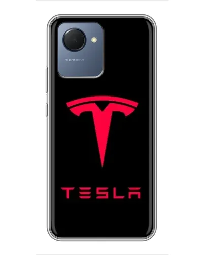 Чехол для Realme NARZO 50i Prime с картинкой «Tesla Red Logo» Чехол для Realme NARZO 50i Prime с картинкой «Tesla Red Logo»