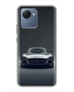 Чехол для Realme NARZO 50i Prime с картинкой «Mercedes на черном»