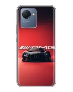Чехол для Realme NARZO 50i Prime с картинкой «Mercedes AMG — красная линия»
