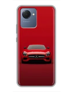 Чехол для Realme NARZO 50i Prime с картинкой «Красный Mercedes AMG»